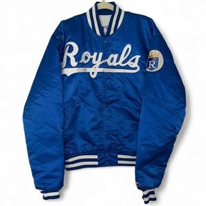 Vintage 80s Starter Kansas City Royals varsity bomber jacket size XL